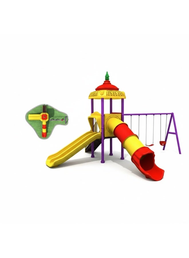 MYTS Mega Sports Power Swing & Slide – Outdoor Kids Playset with 3 Swings & Slide - Image 5